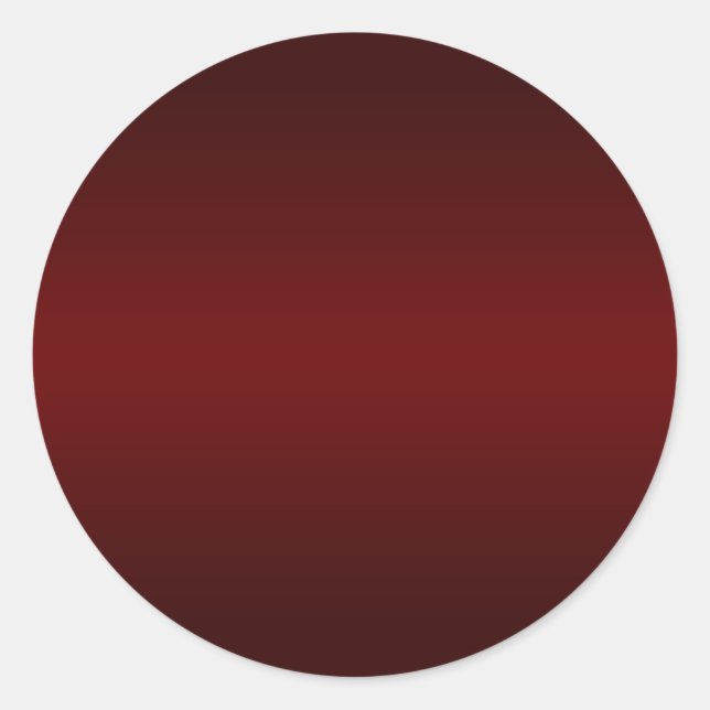 Sticker Rond Dégradé Rouge Foncé Vide (Devant)