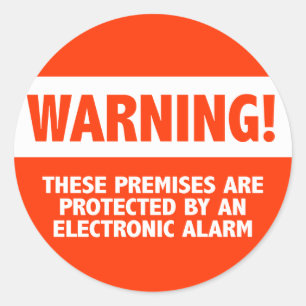 Sticker Rond Degré de sécurité électronique d'alarme