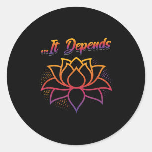 Sticker Rond Déguisement de poulet fantôme drôle d'Halloween P