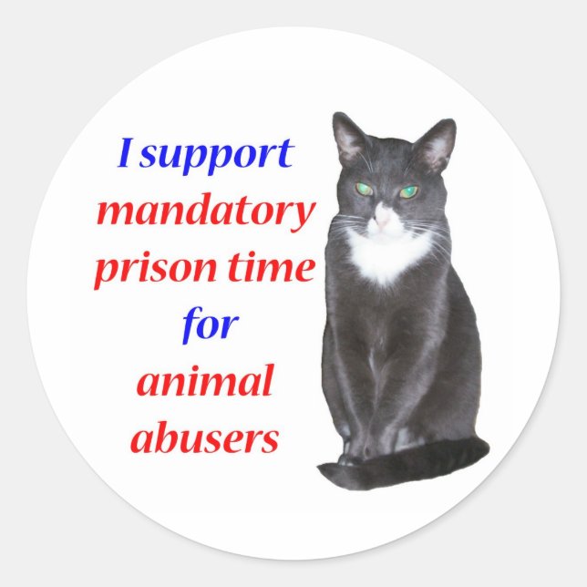 Sticker Rond Délai de prison obligatoire (Devant)