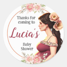 Delicate with Pregnant Woman and Flower Details