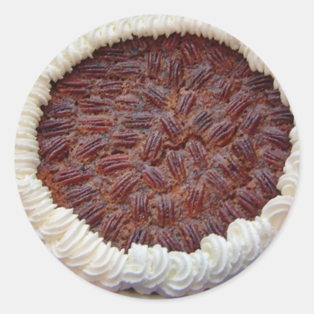 Sticker Rond Délicieux Pecan Pie ! (Devant)