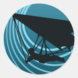 Sticker Rond deltaplane