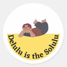 Delulu est la conception de mème drôle Solulu
