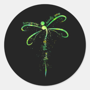 Sticker Rond Demain aura besoin de vous Sensibilisation à la sa