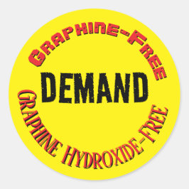 Sticker Rond Demande d'aucun graphique par l'autocollant RoseWr