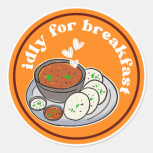 Sticker Rond Demande Ily pour le petit-déjeuner