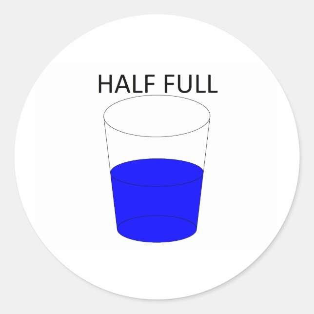 Sticker Rond Demi-verre complet (Devant)