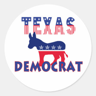 Sticker Rond Démocrate du Texas