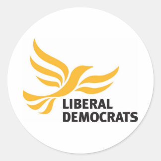 Sticker Rond Démocrates libéraux