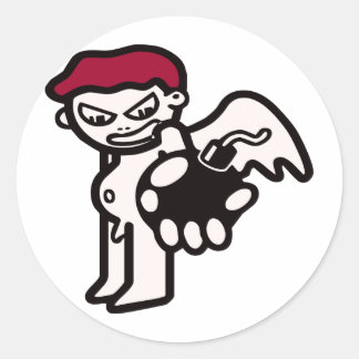 Sticker Rond démon dynamite