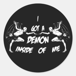 Sticker Rond Démon intérieur II