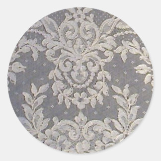 Sticker Rond Dentelle d'époque française de l'Alenca