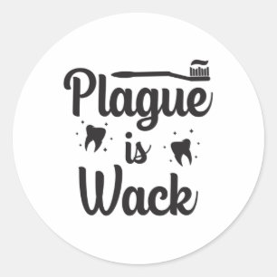 Sticker Rond Dentiste Dentaire Docteur Bouche Dents Dents Dent