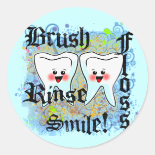 Sticker Rond Dentistes Professionnels dentaires