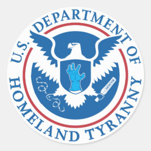 Sticker Rond Département de la tyrannie de la patrie