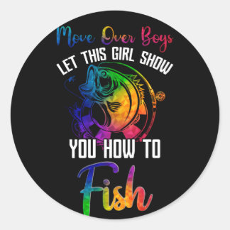 Sticker Rond Déplacer Les Garçons Laissez Cette Fille Vous Mont