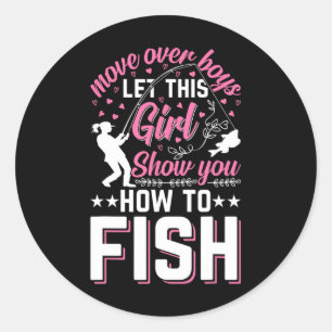 Sticker Rond Déplacer Les Garçons Laissez Cette Fille Vous Mont