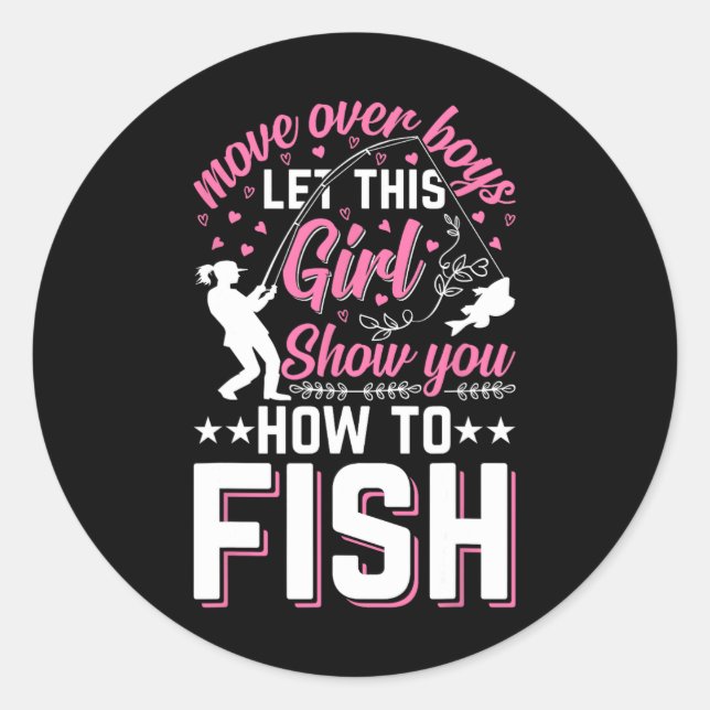 Sticker Rond Déplacer Les Garçons Laissez Cette Fille Vous Mont (Devant)