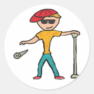 Sticker Rond Déposez La Boîte