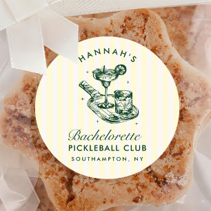 Sticker Rond Dernier balancement avant le week-end de picklebal