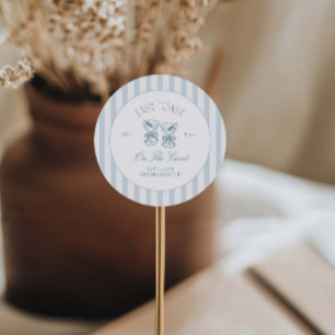 Sticker Rond Dernier Toast Sur La Côte Beach Bachelorette