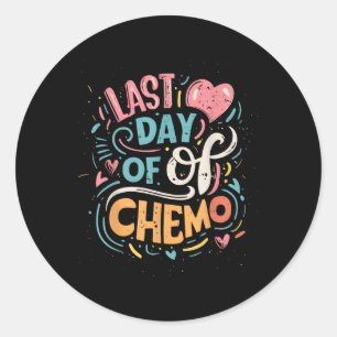 Sticker Rond Dernière Journée De Sensibilisation Chemo Lymphoma
