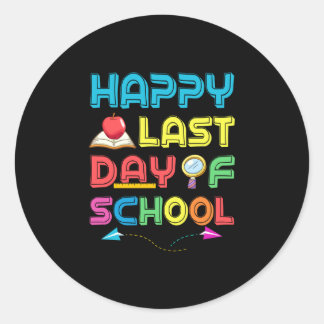 Sticker Rond dernière journée d'école
