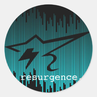 Sticker Rond Derrière les bars Résurgence Cloison Company Stick
