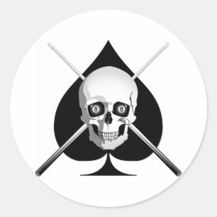 Sticker Rond Des Billiards Mortels