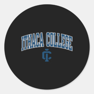 Sticker Rond Des Bombardiers Ithaca Arrivent Sur Gris