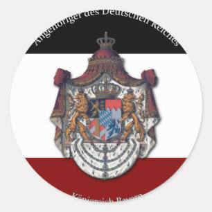 Sticker Rond DES Deutschen Reiches d'Angehöriger