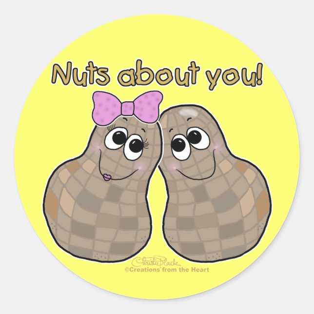 Sticker Rond Des Noix Sur Vous ! (Devant)