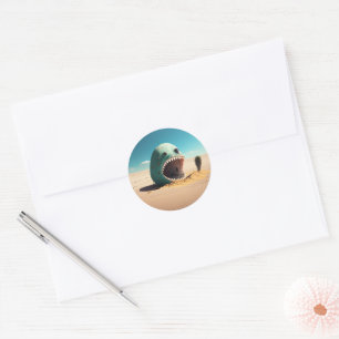 Sticker Rond Desert Monstre