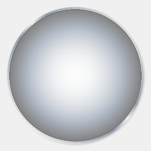 Sticker Rond Design argenté