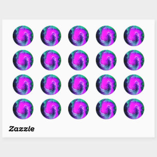 Sticker Rond Design artistique