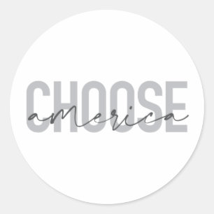 Sticker Rond Design cool simple, moderne et urbain Choisir l'Am