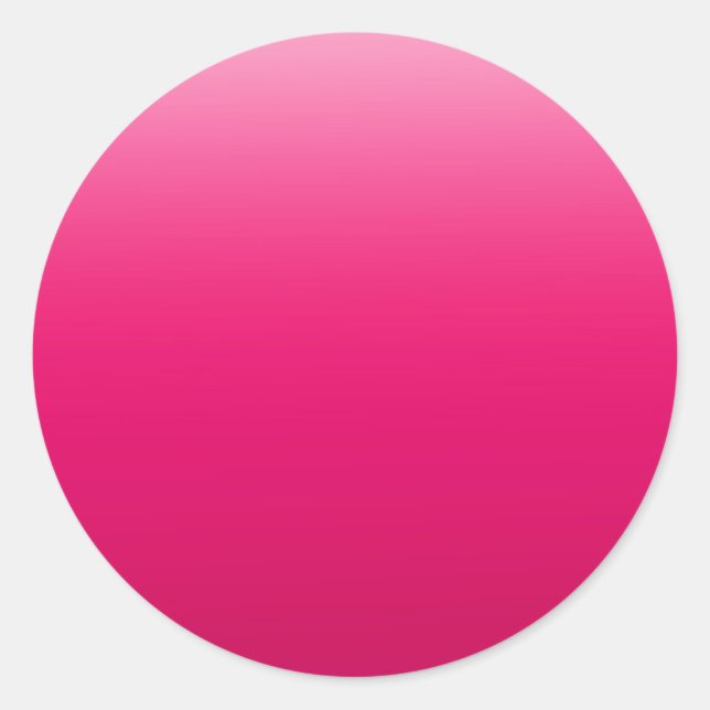 Sticker Rond Design dégradé rose gras (Devant)