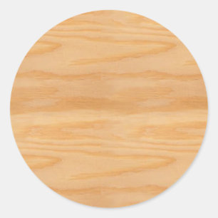Sticker Rond Design élégant Modèle en bois
