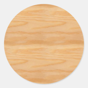 Sticker Rond Design élégant Modèle en bois vierge tendance