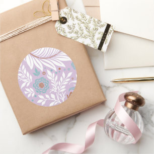 Sticker Rond Design floral 26