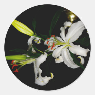 Sticker Rond Design irlandais - La collection Flower