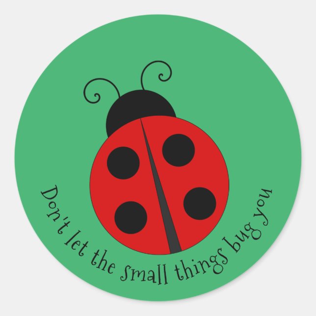 Sticker Rond Design Ladybug (Devant)