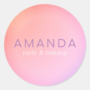 Sticker Rond Design moderne dans un style minimaliste