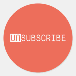 Sticker Rond désinscrire