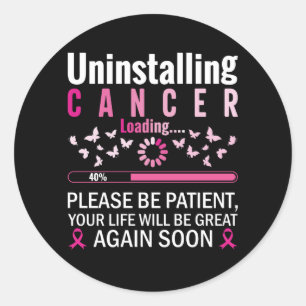 Sticker Rond désinstallation du cancer chargement des spécialis