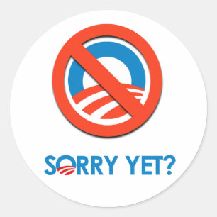 Sticker Rond Désolé encore