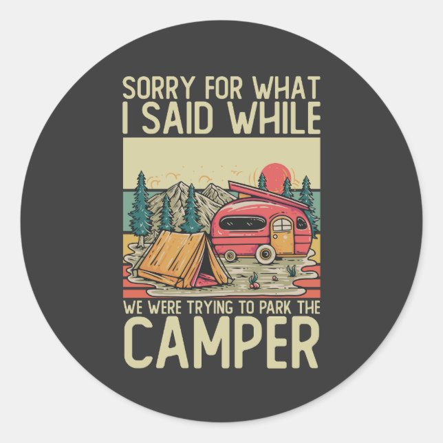 Sticker Rond Désolé Pour Ce Que J'Ai Dit Pendant Que Nous Essay (Devant)