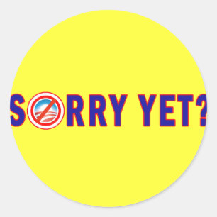 Sticker Rond Désolé ? Produits anti-Obama