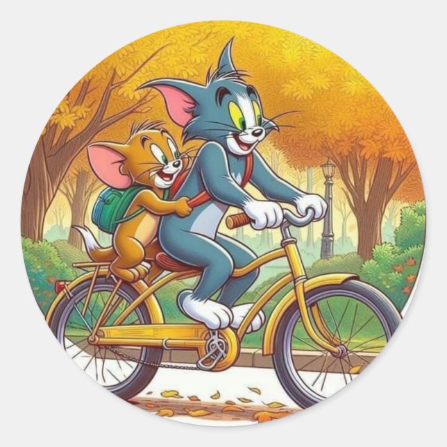 Sticker Rond Dessin animé Anima  (Devant)